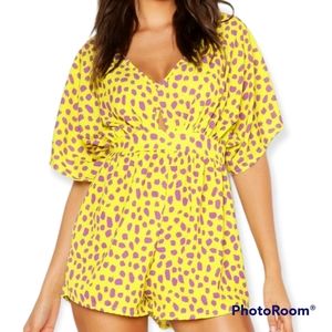 🎈2/$50 🆕️Tall Leopard Print Kimono Playsuit